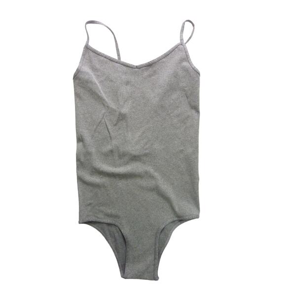 NWOT Free People Smooth Pull On Bodysuit Cami M/L Medium Large Spaghetti Strap - Picture 1 of 7